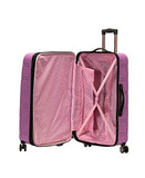 Rockland Melbourne Hardside Expandable Spinner Wheel Luggage, Pink, 3 - Piece Set (20/24/28)