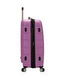 Rockland Melbourne Hardside Expandable Spinner Wheel Luggage, Pink, 3 - Piece Set (20/24/28)