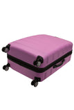 Rockland Melbourne Hardside Expandable Spinner Wheel Luggage, Pink, Checked Large 28"