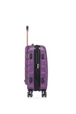 Rockland Melbourne Hardside Expandable Spinner Wheel Luggage Set, Purple, Carry - On 20 - Inch and Tote 14 - Inch