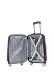 Rockland Melbourne Hardside Expandable Spinner Wheel Luggage Set, Purple, Carry - On 20 - Inch and Tote 14 - Inch