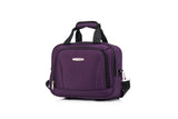 Rockland Melbourne Hardside Expandable Spinner Wheel Luggage Set, Purple, Carry - On 20 - Inch and Tote 14 - Inch
