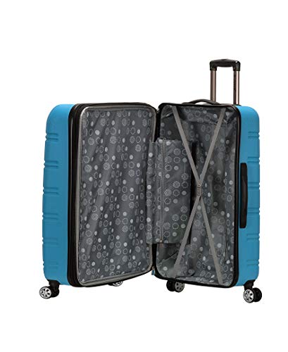 Rockland Melbourne Hardside Expandable Spinner Wheel Luggage, Turquoise, 3 - Piece Set (20/24/28)