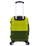 Rockland Melbourne Hardside Expandable Spinner Wheel Luggage, Two Tone Green, Carry - On 20 - Inch