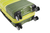 Rockland Melbourne Hardside Expandable Spinner Wheel Luggage, Two Tone Green, Carry - On 20 - Inch