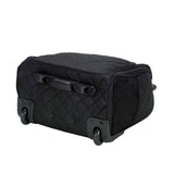 Rockland Melrose Upright Wheeled Underseater Carry - On Luggage, Black, 15 - Inch