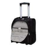 Rockland Melrose Upright Wheeled Underseater Carry - On Luggage, Black, 15 - Inch
