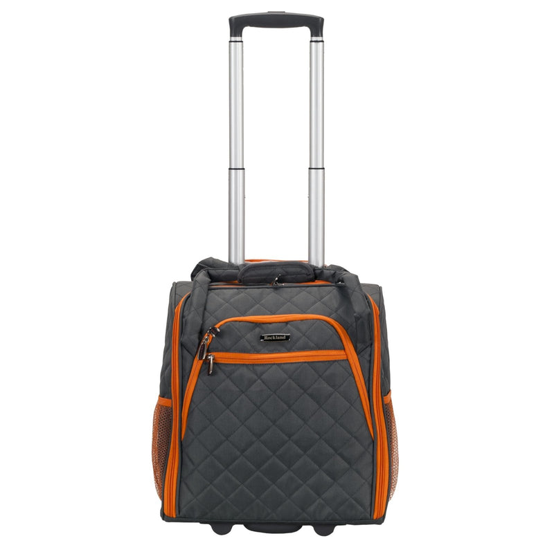 Rockland Melrose Upright Wheeled Underseater Carry - On Luggage, Charcoal