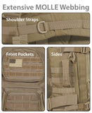 Rockland Military Tactical Laptop Backpack, Tan, Large