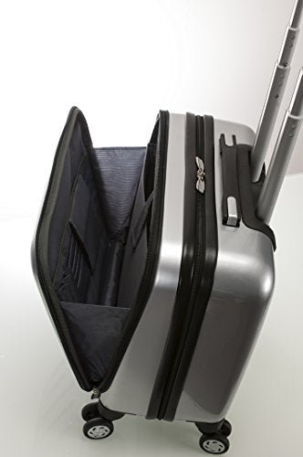 Rockland Revolution Hardside Rolling Computer Case, Silver, Carry - On 17 - Inch