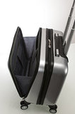 Rockland Revolution Hardside Rolling Computer Case, Silver, Carry - On 17 - Inch
