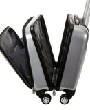 Rockland Revolution Hardside Rolling Computer Case, Silver, Carry - On 17 - Inch