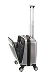 Rockland Revolution Hardside Rolling Computer Case, Silver, Carry - On 17 - Inch