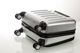 Rockland Revolution Hardside Rolling Computer Case, Silver, Carry - On 17 - Inch