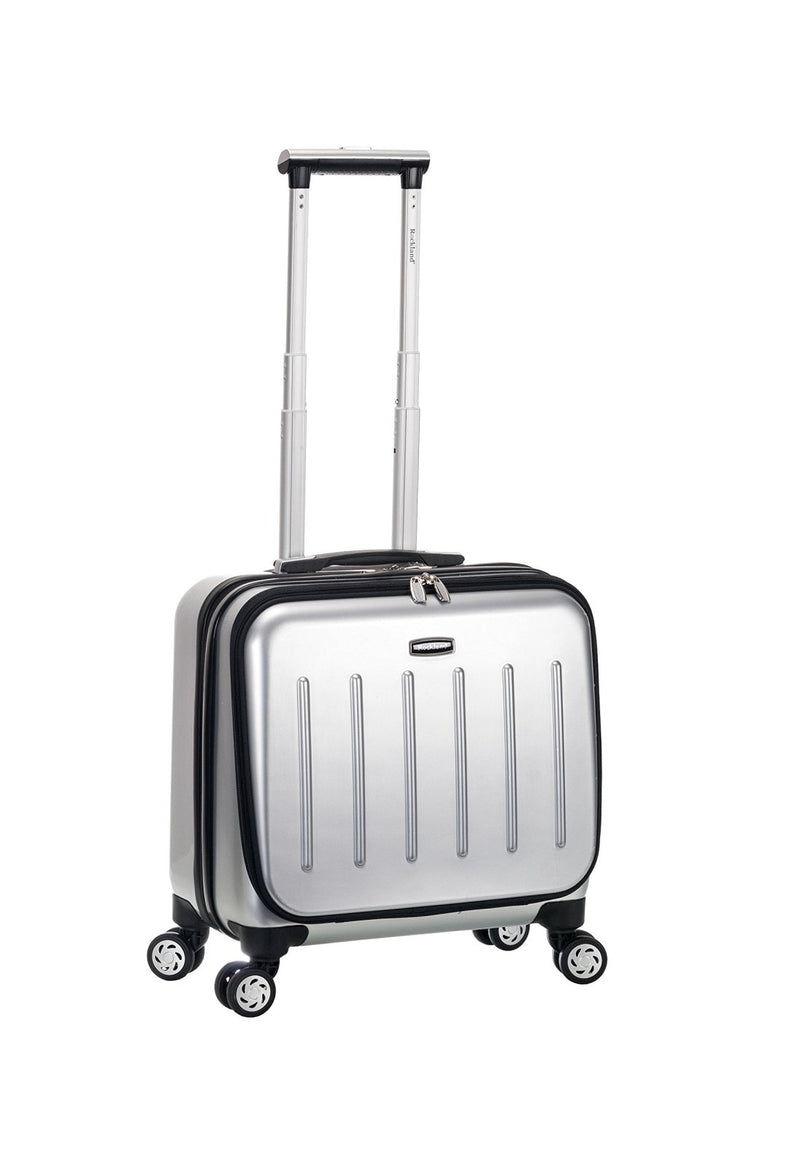 Rockland Revolution Hardside Rolling Computer Case, Silver, Carry - On 17 - Inch