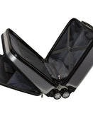 Rockland Revolution Hardside Rolling Computer Case, Silver, Carry - On 17 - Inch