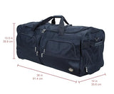 Rockland Rolling Duffel Bag, Black, 36"