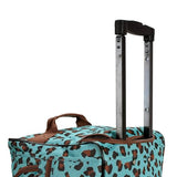 Rockland Rolling Duffel Bag, BLUELEOPARD, 22"