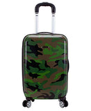 Rockland Safari Hardside Spinner Wheel Luggage, CAMO, 3 Piece (20"/24"/28")