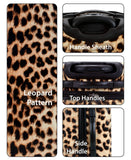 Rockland Safari Hardside Spinner Wheel Luggage, Leopard, 3 Piece (20"/24"/28")
