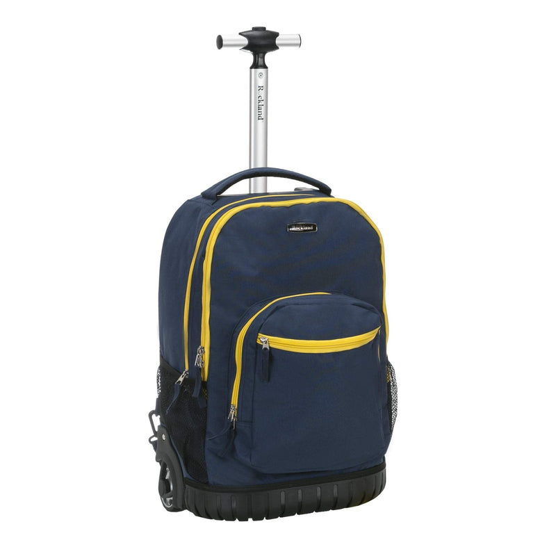 Rockland Single Handle Rolling Backpack, Navy, 19 - Inch (R02 - NAVY)