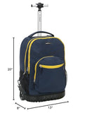 Rockland Single Handle Rolling Backpack, Navy, 19 - Inch (R02 - NAVY)