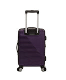 Rockland Star Trail Hardside Spinner Wheel Luggage, Purple, Carry - On 20 - Inch