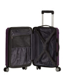 Rockland Star Trail Hardside Spinner Wheel Luggage, Purple, Carry - On 20 - Inch