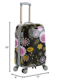 Rockland Vision Hardside Spinner Wheel Luggage, Pucci, Carry - On 20 - Inch