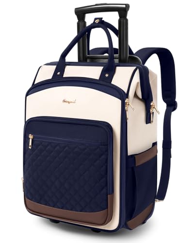Rolling Backpack for Women, Travel Backpack with Wheels, Vertical Storage Wheeled Laptop Backpack, Backpack on Wheels for College | Backpacks4Less