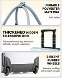 Rolling Backpack for Women, Travel Rolling Laptop Backpack with Wheels, Vertical & Horizontal Storage 2 In 1, Flip - Top Design, Water - Resistant Overnight College Underseat Carry on Luggage, Grey