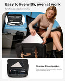 Rolling Laptop Bag, Briefcase for Men and Women, 16 Inch Computer Bag with Wheels Underseat Carry on Luggage, Laptop Briefcase Case for Work, Travel, College Teacher, Mobile Office Bag, Brown