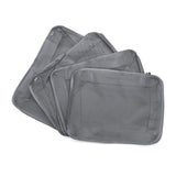 Rolling Nomad 4 Set Large Packing Cubes for Suitcases, Travel, Camping, Grey
