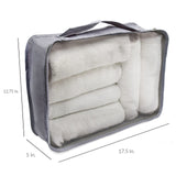 Rolling Nomad 4 Set Large Packing Cubes for Suitcases, Travel, Camping, Grey