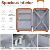 Romtour 3 Piece Luggage Set 20 Inch Carry On Suitcase with Spinner Wheels, PC Hard Shell TSA Lock, Expandable & Fully Lined Interior, Airline Approved