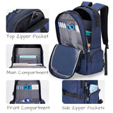Ronyes Skateboard Backpack, Skateboard Bag,17.3 Inch Laptop Backpack with USB Charging Port, Basketball Longboard Backpack for Sports Travel Blue