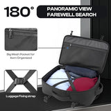 Roomy Travel Backpack, Expandable 40L-50L Carry On Backpack For 17.3" Laptop,TSA Flight Approved Business Travel Backpack w/ Multiple Organizer Pockets for Work,Overnight Trip,College &Daily Commuting