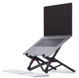 Roost V3 - Ultra Portable and Adjustable Laptop Stand - Eye‑Level Anywhere - 6.5 to 12.5 inch Screen Lift - Patented Rigid Folding Structure and Self - Adjustings Laptop Grips (for 12" to 18" laptops)