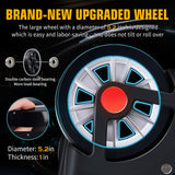 ROPLUS Laduga Softside Expandable Luggage with Large Steel Wheels Carry - On Luggage Suicase (Blue, 21 - Inch)