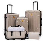 Rosamo 5 Piece Hardshell Suitcase Set, 20/24/28