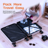 Rosamo Luggage Sets 3 Piece, ABS Suitcase Set (20/24/28), Hardside luggage with Spinner Wheels, Travel Luggage, 14x8x9 Airline Approved Carry on, Lightweight Luggage with High - Security Lock