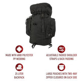 Rothco 25L Backpack,Black