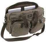 Rothco Canvas Briefcase Backpack, Olive Drab | Convertible Carry Handbag to Backpack