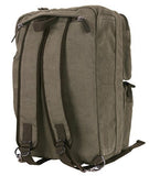 Rothco Canvas Briefcase Backpack, Olive Drab | Convertible Carry Handbag to Backpack