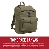 Rothco Canvas Daypack – Heavy-Duty Cotton Canvas Backpack for Hiking, Camping, Traveling, and Daily Use – 34L Capacity, ACU Digital Camo