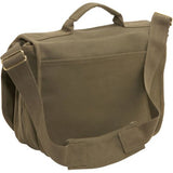Rothco Canvas European School Bag Crossbody Shoulder Bag, Olive Drab