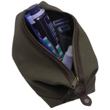 Rothco Canvas & Leather Travel Kit – Compact Vintage Toiletry Bag Dopp Kit Pouch
