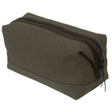 Rothco Canvas & Leather Travel Kit – Compact Vintage Toiletry Bag Dopp Kit Pouch