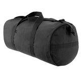 Rothco Canvas Shoulder Duffle Bag Duffel Gym Bag for Men Women Sports Duffel Bag, Black, 19 Inches