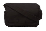 Rothco Classic Canvas Messenger Bag - Heavyweight Canvas Crossbody Shoulder Pack, Black